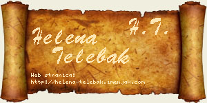 Helena Telebak vizit kartica